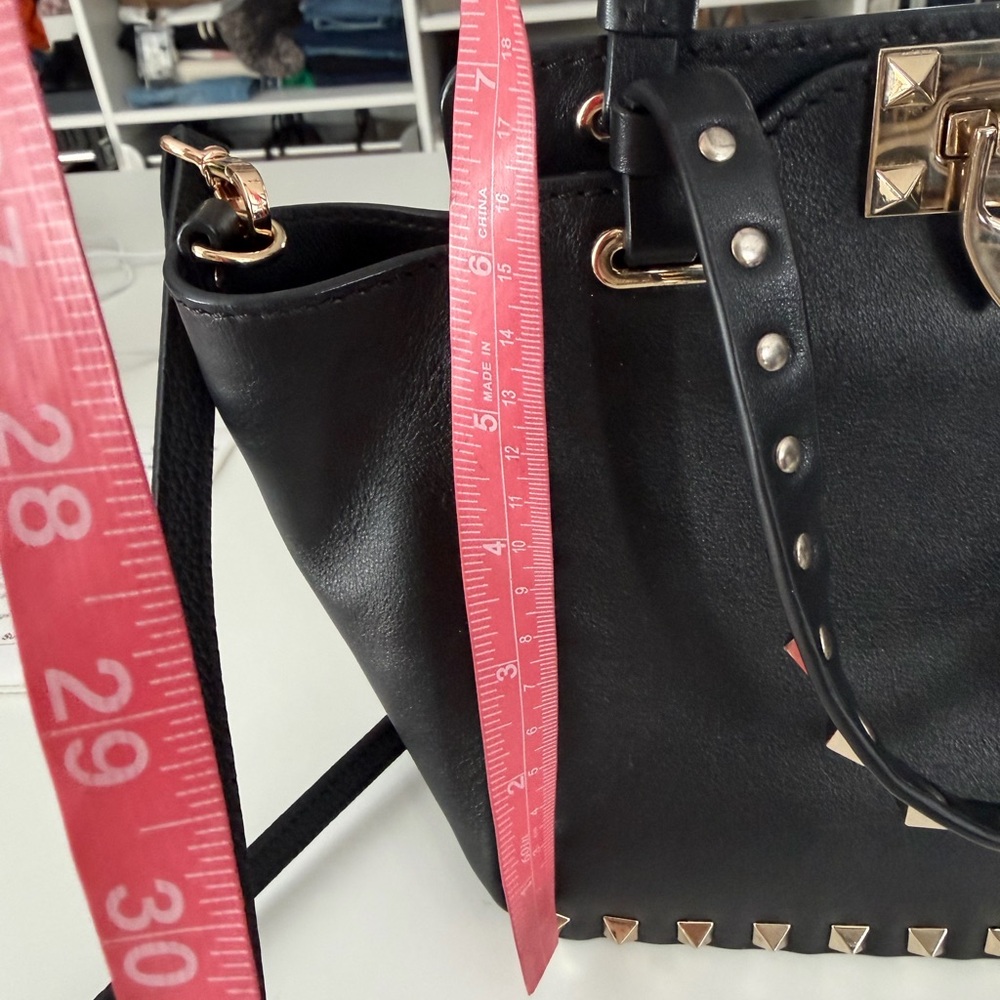 Valentino Garavani Black Studded Mini Tote - Picture 15 of 16